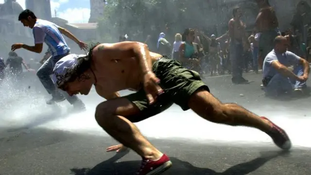 Represión en 2001 en Argentina