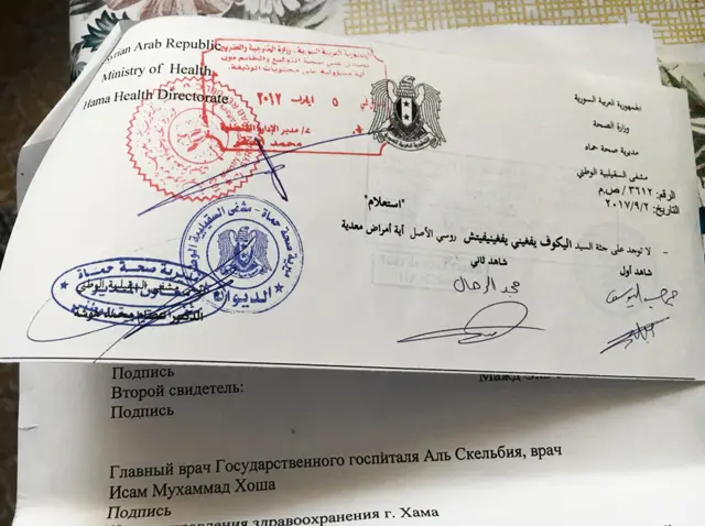 Справки из госпиталя