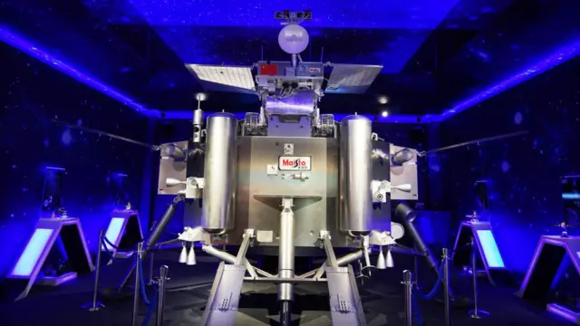 Un modelo a escala del Chang'e-4.