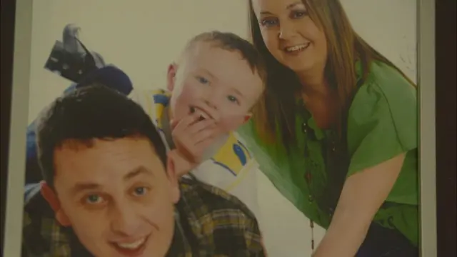 Mark Williams y su familia