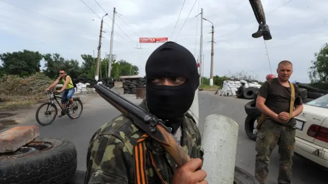 Ополченец с георгиевской лентой