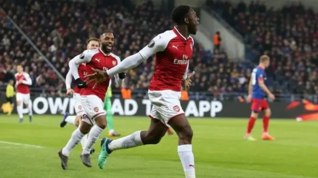 Danny Welbeck na murnar farke kwallon farko