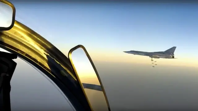 Российский бомбардировщик в Сирии