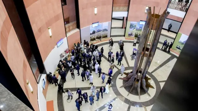 Une vue du Musée depuis les étages supérieures