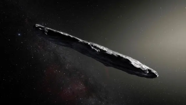 Oumuamua, objeto espacial alongado