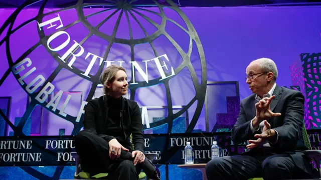 Holmes durante un evento de la revista Fortune en 2015.