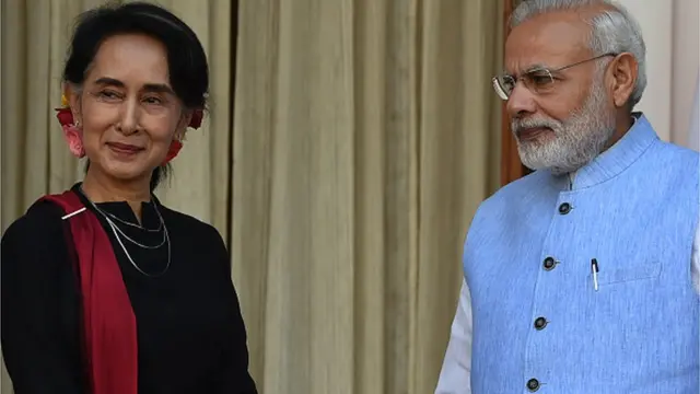ఆంగ్ సాన్ సూచీ, మోదీ