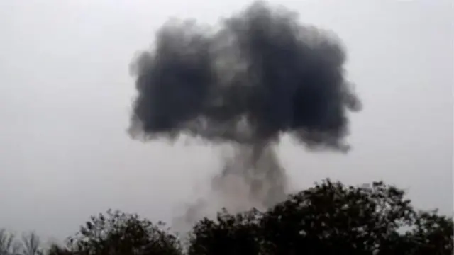 د الوتکې له غورځېدو وروسته چاودنه هم شوې