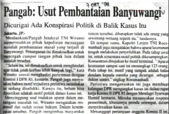 dukun santet 1998