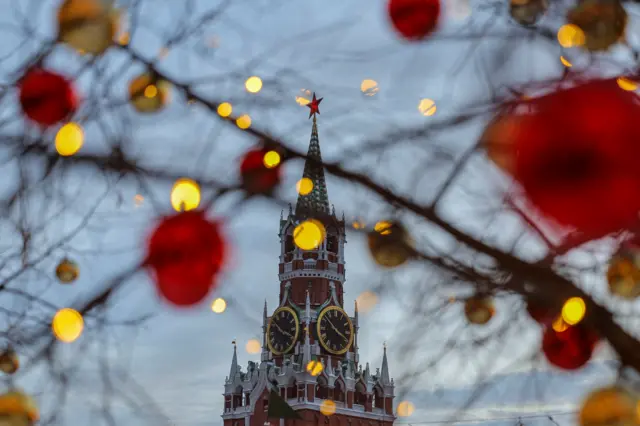 Decoração natalina na Rússia