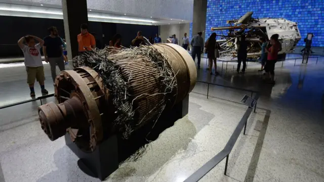 Motor de uno de los ascensores de las Torres Gemelas