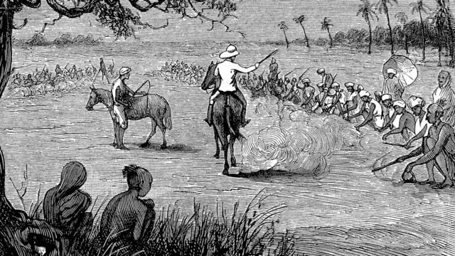 বাংলার তিরহুতে নীল চাষের আঁকা ছবি। (১৮৮১)