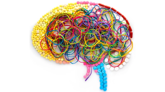 Cerebro con bandas elásticas.