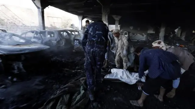 یمن میں جنازے پر فضائي حملہ