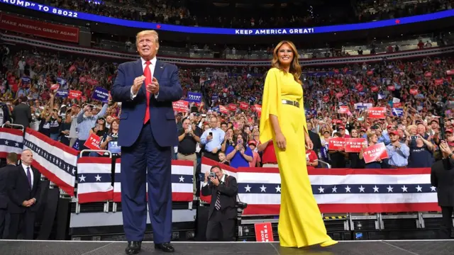 Donald Trump y Melania Trump.