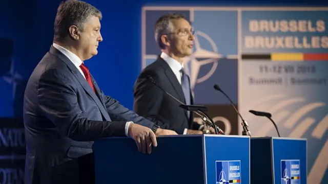 Петро Порошенко і генсек НАТО, 2018 рік