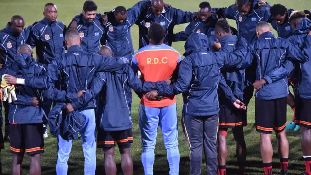 Congolese team dey pray