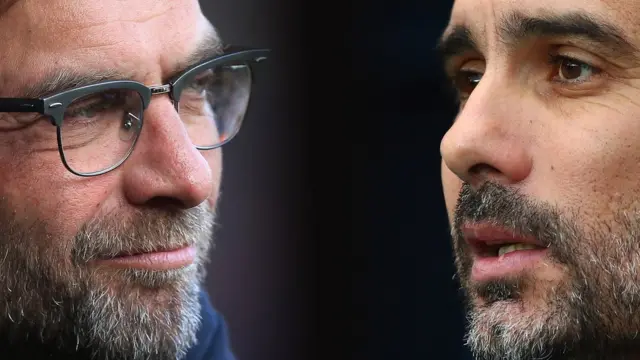 Jurgen Klopp and Pep Guardiola