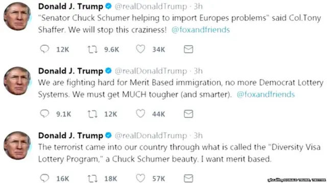 DONALD TRUMP, TWITTER