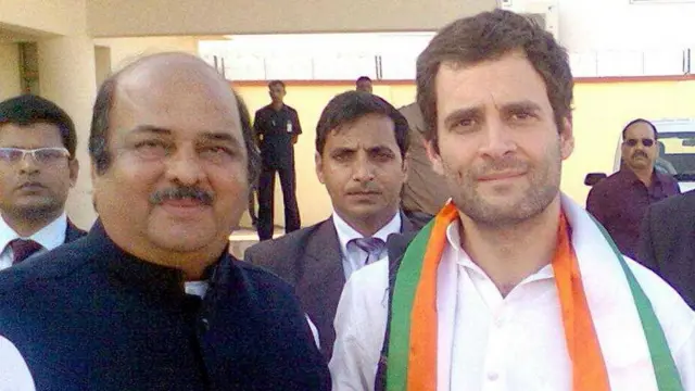 રાહુલ ગાંધી સાથે બદરૂદ્દીન શેખ