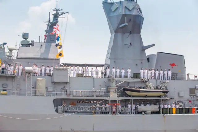 Tàu HMAS Toowoomba cập cảng Sài Gòn ngày 19/4/2018