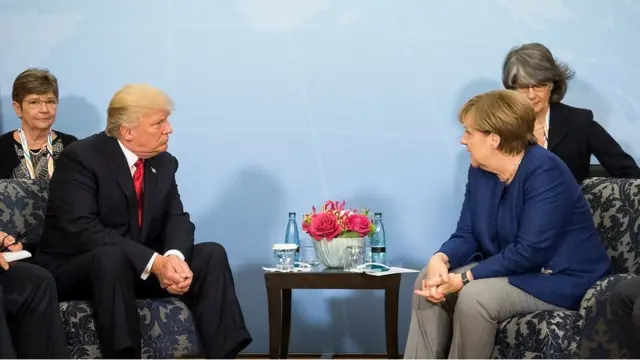 Merkel y Trump