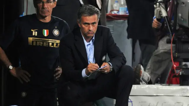 Jose Muorinho during im time for Inter Milan