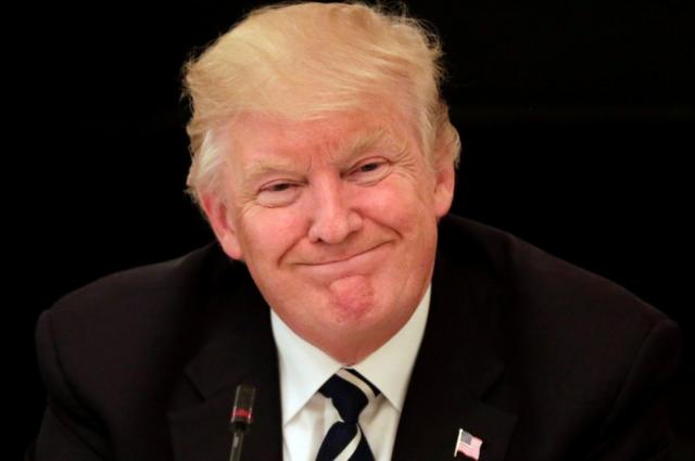 Presidente Donald Trump sorrindo