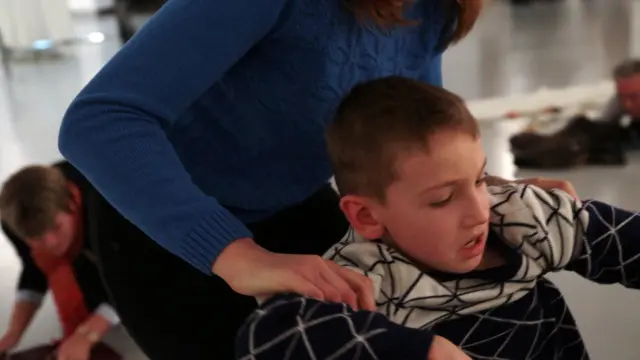 受到惊吓的儿童