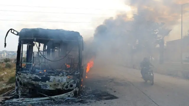 сгоревшие автобусы