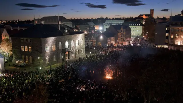 Protesta en Islandia