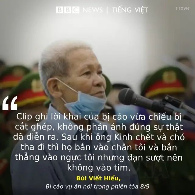 Bị cáo Bùi Viết Hiểu nói trong phiên tòa ngày 8/9.