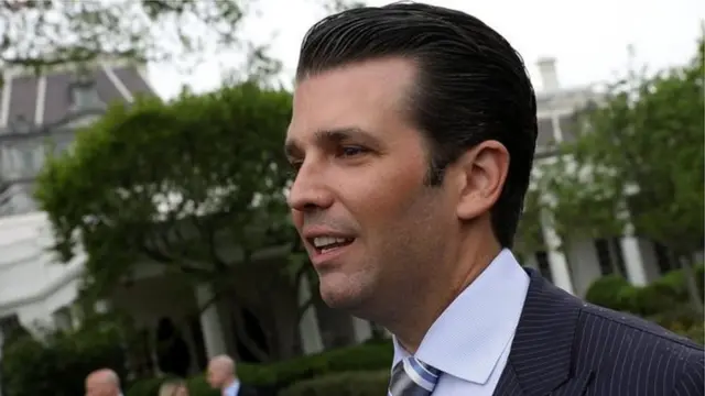 در ایمیل خطاب به پسر آقای ترامپ نوشته شده بود که این اطلاعات برای پدرش "بسیار مفید" خواهد بود.