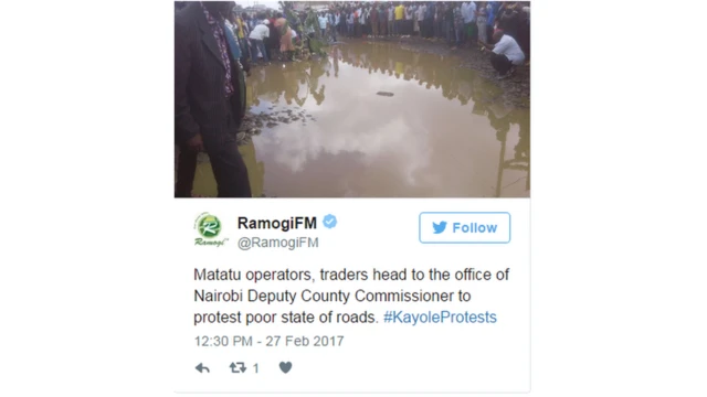 Watoa huduma za usafiri wapanda mgomba wa ndizi barabarani Nairobi
