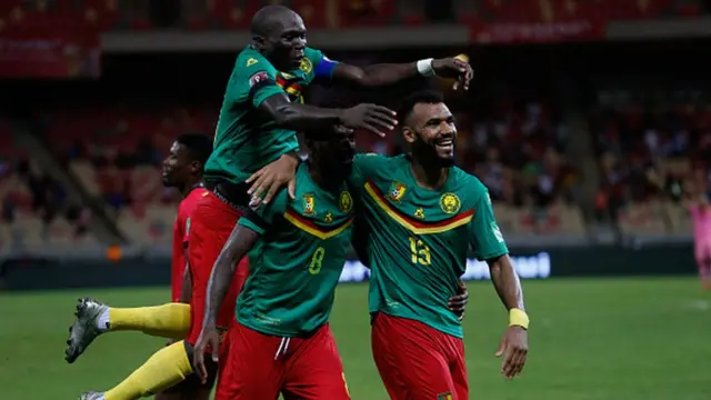 Des joueurs de l'équipe nationale du Cameroun