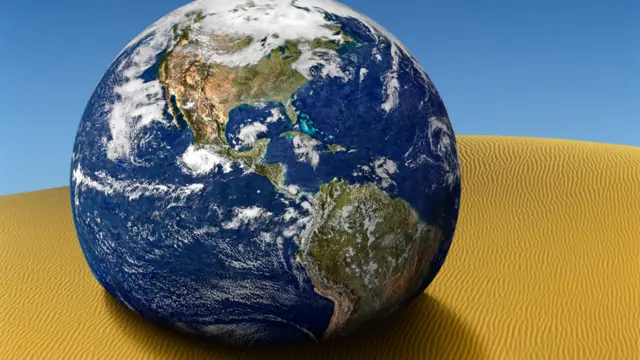 Planeta Tierra con vista de América