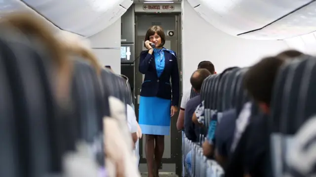 В самолете авиакомпании "Победа"