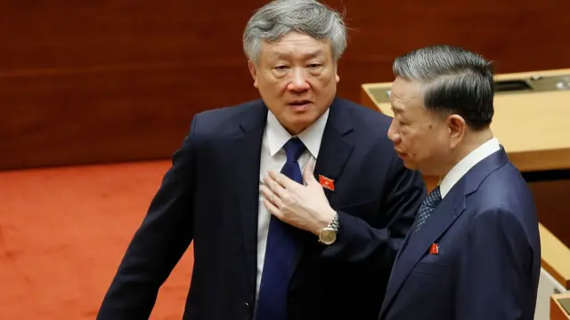 Chánh án Tối cao Nguyễn Hòa Bình và Bộ trưởng Công an Tô Lâm họp Quốc hội hôm 20/5