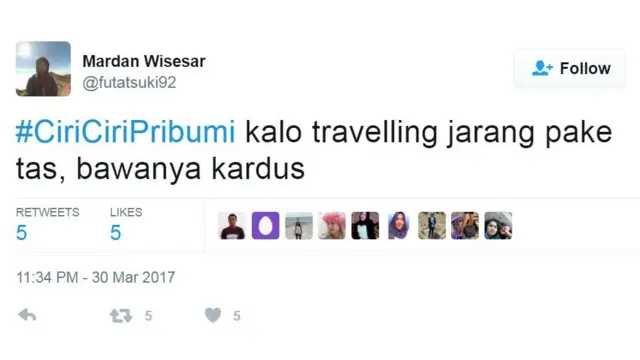 ciri-ciri pribumi