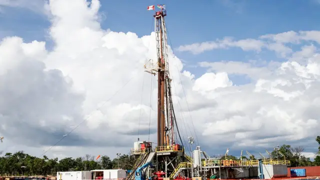 Puits d'essai de ReconAfrica en Namibie.