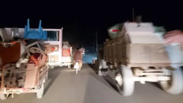 Watu walisafiri usiku kucha katika eneo salama la Lash Gar