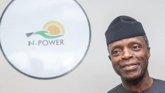 N-Power dey under di office of Nigeria Vice president Yemi Osinbajo