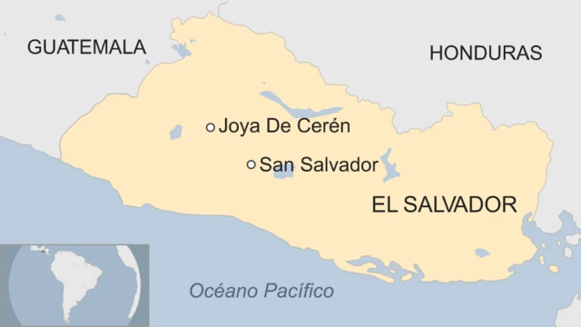 Mapa de Joya de Cerén