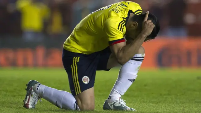 Falcao celebra su gol contra Costa Rica en 2015