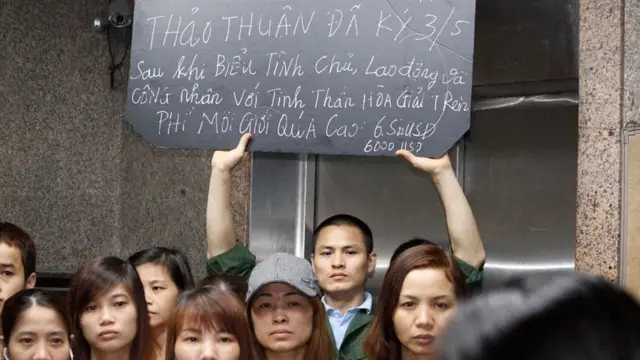 Người lao động Việt Nam biểu tình tối 20/5