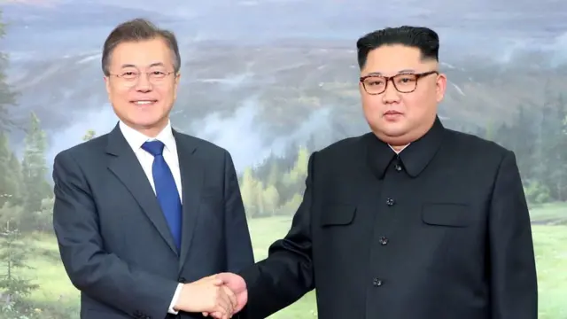 Kim Jong-un e Moon Jae-in