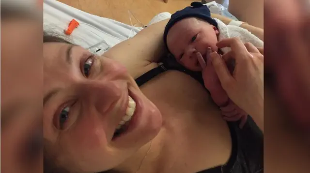 Otto nació el 21 de diciembre con un peso de 3,4 kilos. .