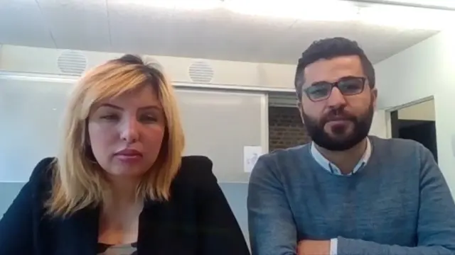 सामाजिक कार्यकर्ता नोअल आक़िल और तामिर अजरमी