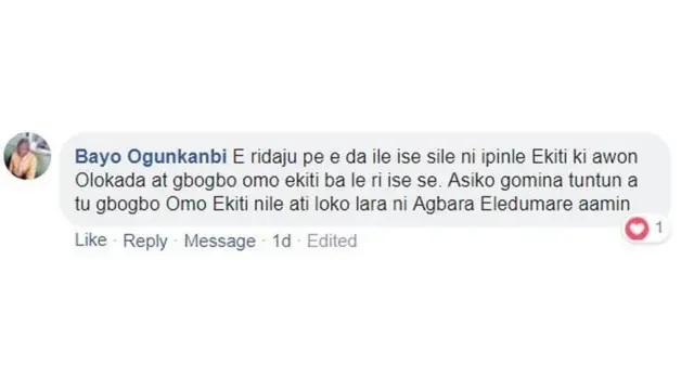 Imoran ara ilu Ekiti fun Kayode Fayemi