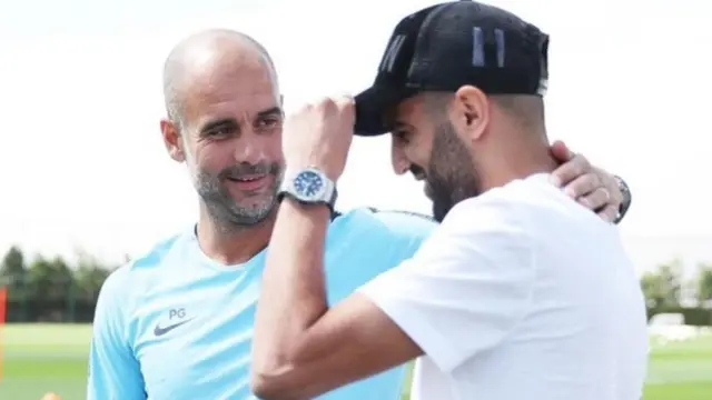 محرز وغوارديولا